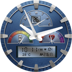 Digital-Analog Watch Face