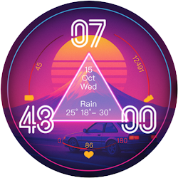 Fuji: Vaporwave Watch Face