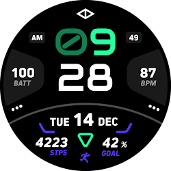 Rogue Black Digital Watch Face