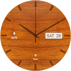 WoodenTime: Wooden Watch Face
