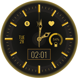 Black Gold Watch Face
