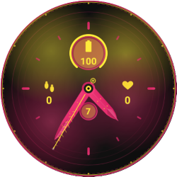Gradient Rings Watch Face