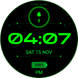 Matrix Digital Watch Face