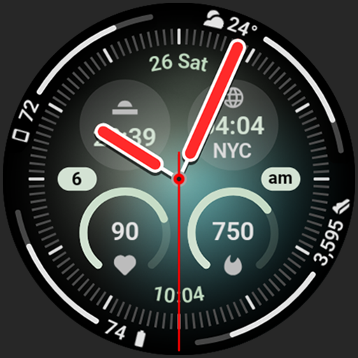 Aurora Analog Watch Face