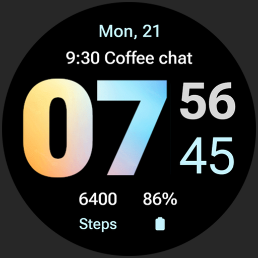 Gradient Watch Face