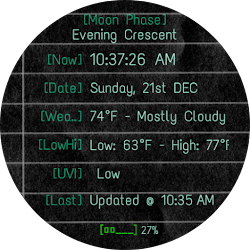 Time Txt Watch Face