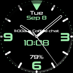 Clear Analog Watch Face