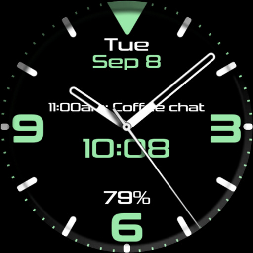 Clear Analog Watch Face