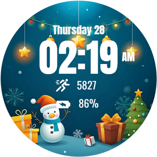 Merry Time Christmas WatchFace