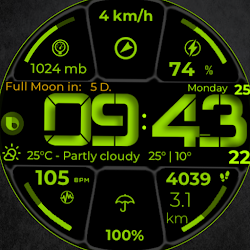 Digital Watch Face CUE003