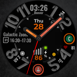 Analog Watch Face CUE136PLUS