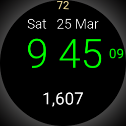 Big Font Watch Face Minus