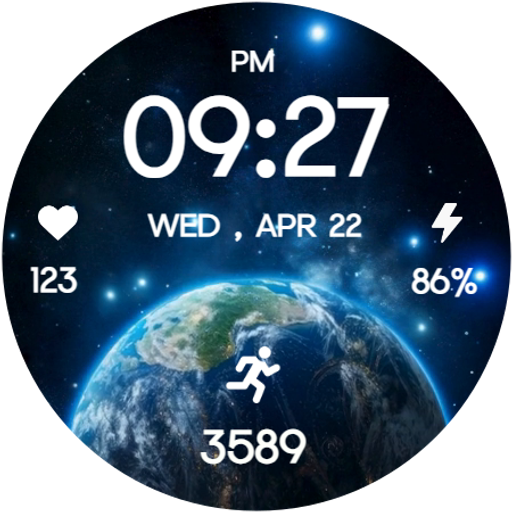 Earth & Space Watch Face