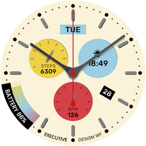 EXD206: Chrono Pop Watch Face