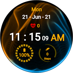 Colorful Smoke Watch Face