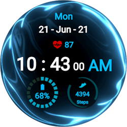 Fluid Blue Watch Face
