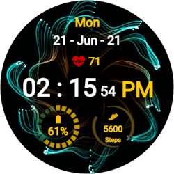 Spiral Flower Watch Face