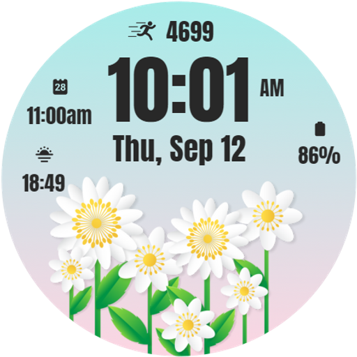Floral Art Watch Face