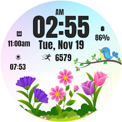 Simple Floral Watch Face