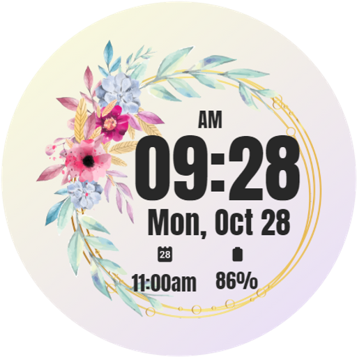 Elegant Bloom Watch Face