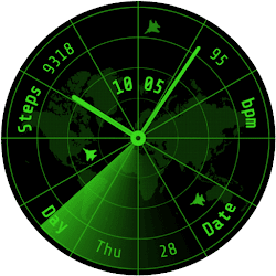 Radar Analog Watch Face