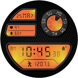 Retro Digital Watch Face: G02