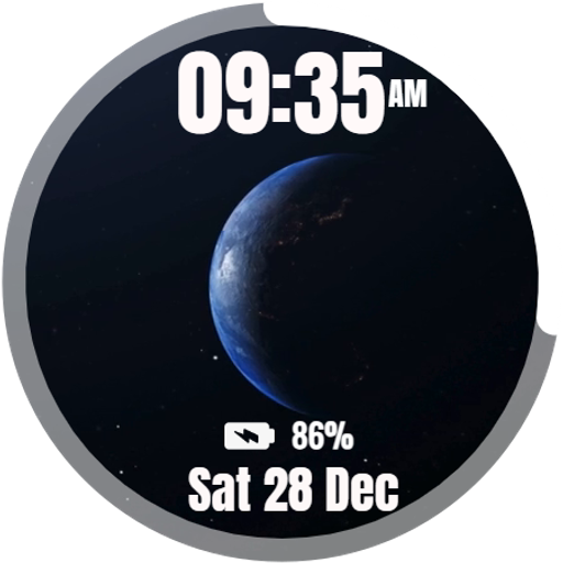 Animated Planet Earth Watch