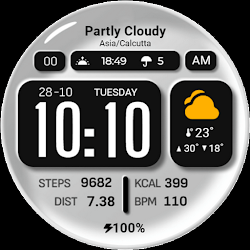 Glass 3D Watch Face