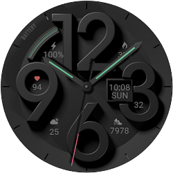 Texture Number Watch Face