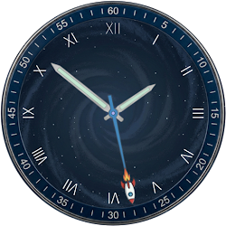 Space Analog Watch Face