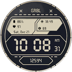 GRBL Digital Two Watch Face