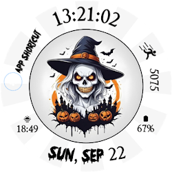 Midnight Halloween Skull WF