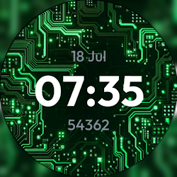 Circuit Neon – glow watch face