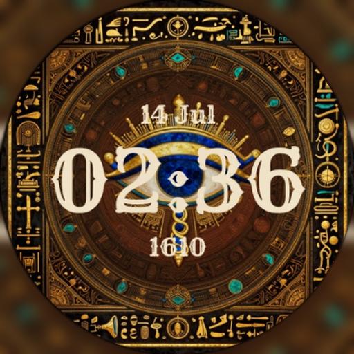 Égyptien – Gold Watch Face
