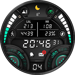 MB265 Digital Watch Face