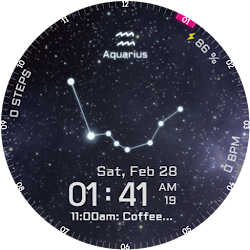 MKW GALAXY Zodiac Watch Face
