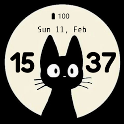 Black Meaw Watch face