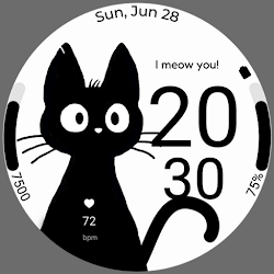 Black Meow Watch face