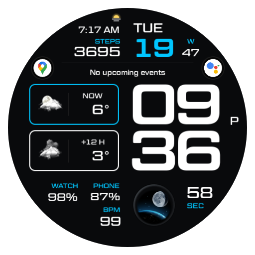 NW073: Digital watch face