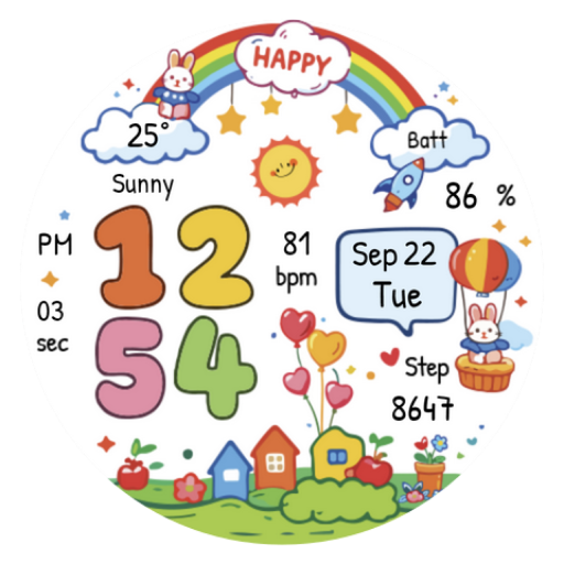 NW136: Digital watch face