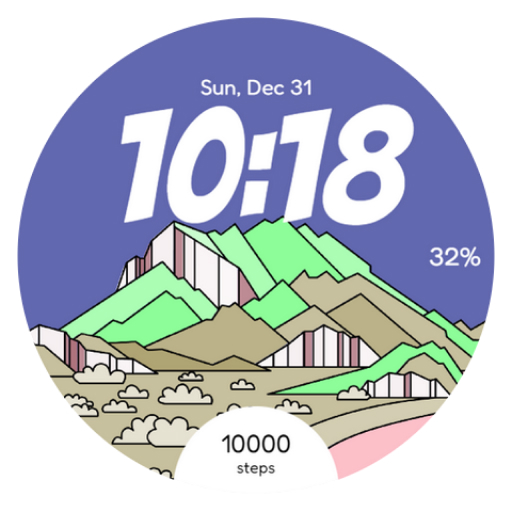 Alphine Canvas Watch Face