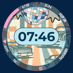 Disco Drive Watch Face