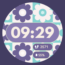 Flower Retro Watch Face