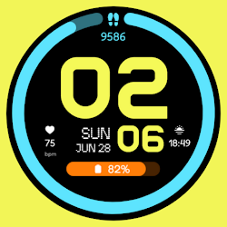 Neon Horizon Watch Face