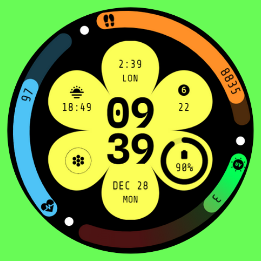 Neo Petals Watch Face