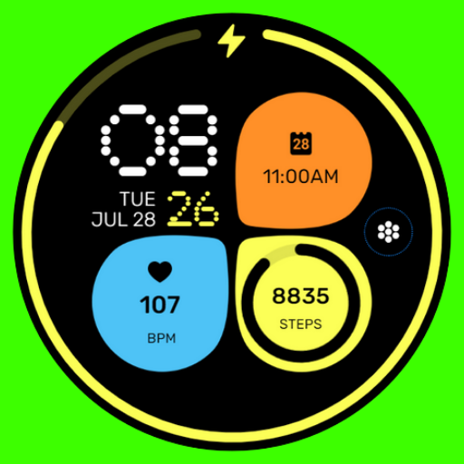 Pebble Grid Watch Face