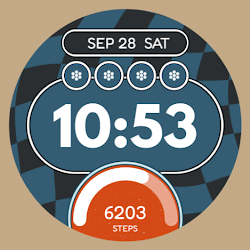 Retro Grid Watch Face