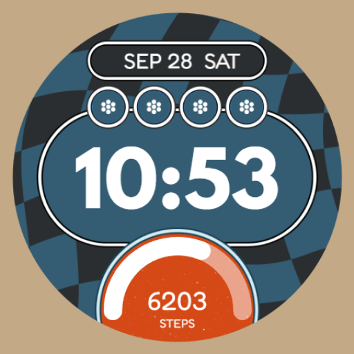 Retro Grid Watch Face