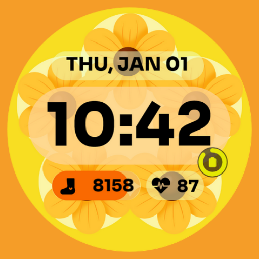 Solar Bloom Watch Face