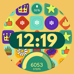 Sticker Pop Watch Face